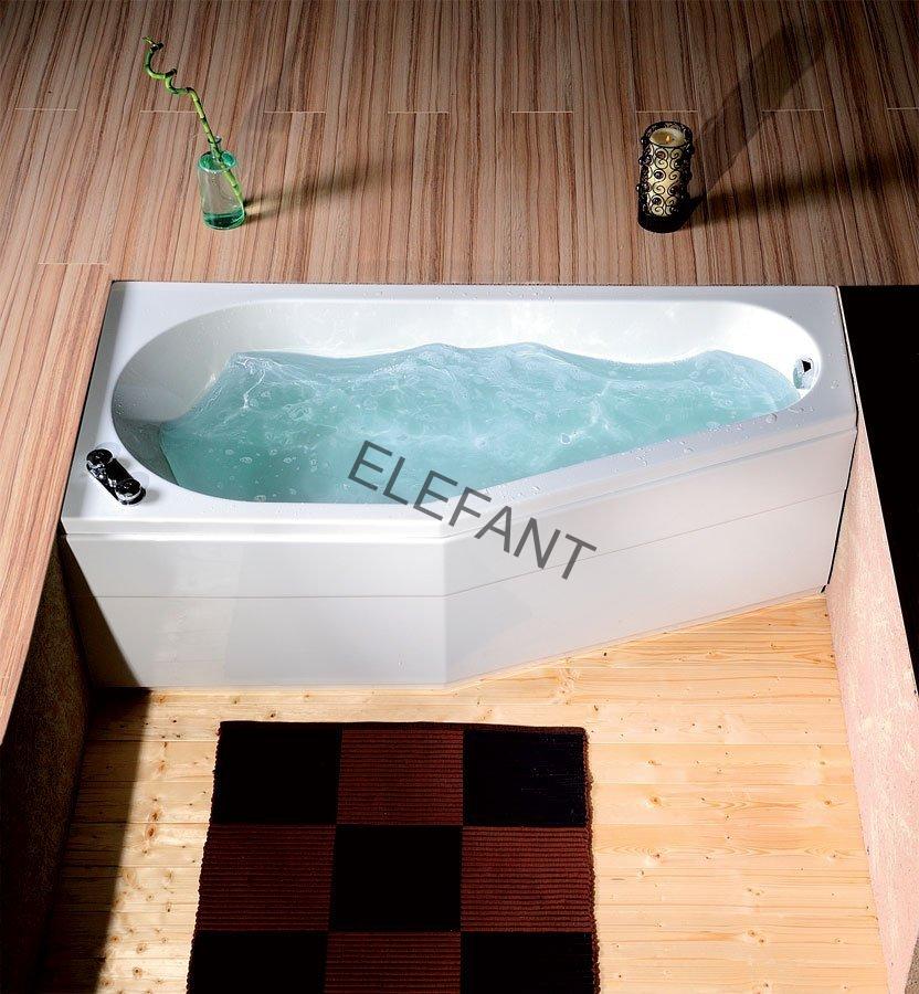 TIGRA R asymetrická vana 170x80x46cm, bílá